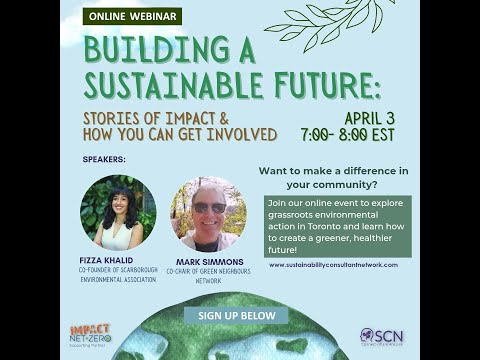 SCN Webinar: Building A Sustainable Future: The power of grassroots ...