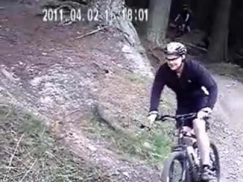 biking - Six lad's form work smashing it around Dalby forest . I should grow up really . Not going to happen . Filmed on a cheap head cam .