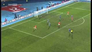 David Alaba macht das 5:0 gegen die Färöer