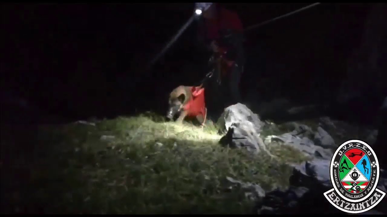 El vídeo del rescate de un perro en Atxarte que te va a emocionar