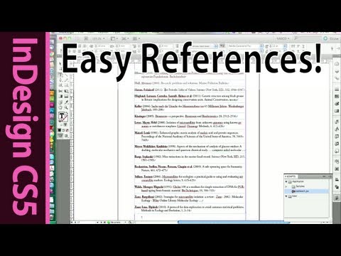 how to provide a reference list
