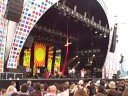 Electric Picnic 2008  Kila on main stage with acrobat