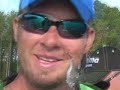Professional Angler Michael Murphy gets hooked in the face while filming for Ima Lures with Bill Smith Junior while fishing on Lake Murray in South Carolina. Visit www.MichaelMurphyFishing.com
