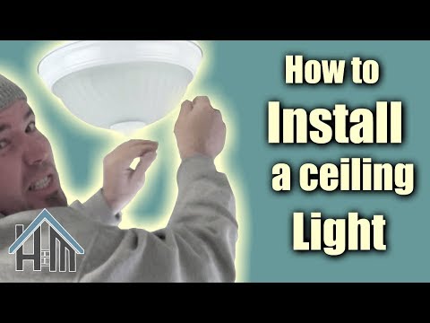 video-linktoworks-How to install ceiling light, flush mount light...