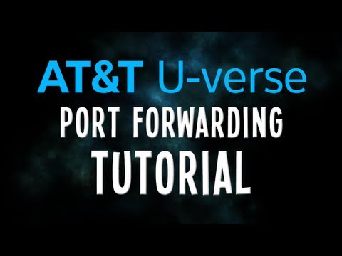how to portforward a minecraft server on at&t