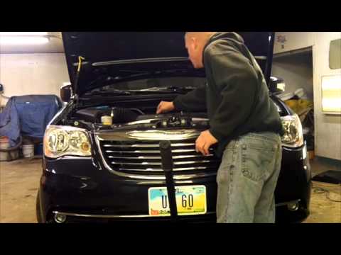 Strobe install 1012 Chrysler Town and Country – Hideaway strobe lights