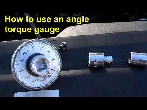 how to use a torque angle gauge
