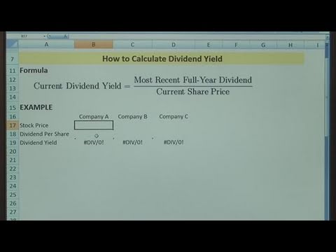 how to calculate dividends