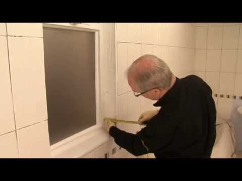 how to fit tile trim around window