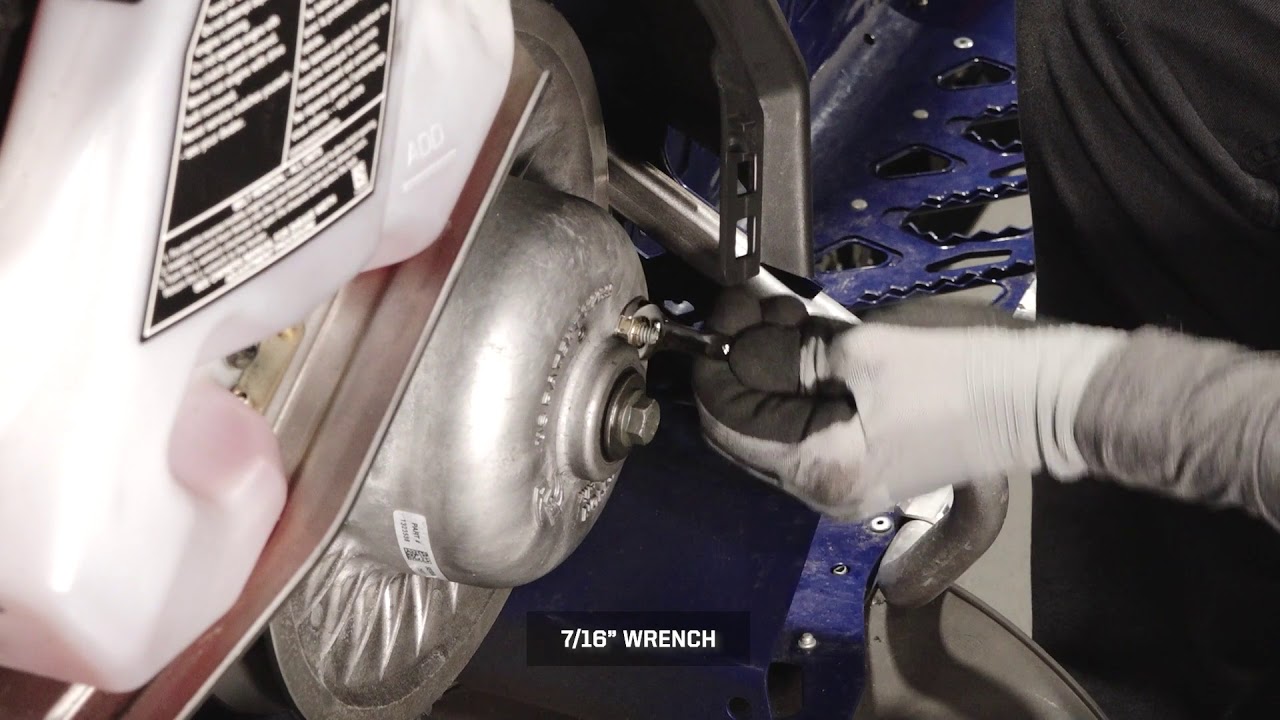 RUSH PRO-S Drive Belt Deflection Inspection and Adjustment - Polaris Snowmobiles