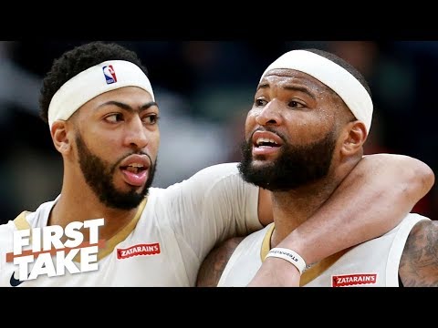 Video: Anthony Davis and JaVale McGee make up for the loss of DeMarcus Cousins - Stephen A. | First Take