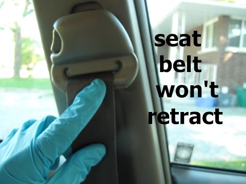 how to unlock seat belt retractor