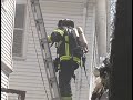 Brookline Firefighters Rescue Cat at House Fire 4/16/08