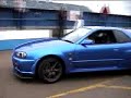 Pulling out of pitlane - R34 GTR at Donington