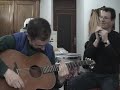 Marcelle  Marcel avec Gilbert à l'harmo