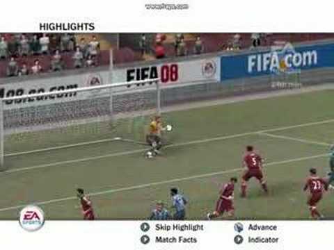FIFA 08 Gameplay footage
