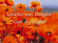Voor ik vergeet - Lenette van Dongen