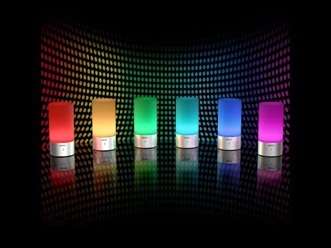 RGB LED Smartlamp AUKEY Nachttischlampe dimmbar Mit Berührungssensor
