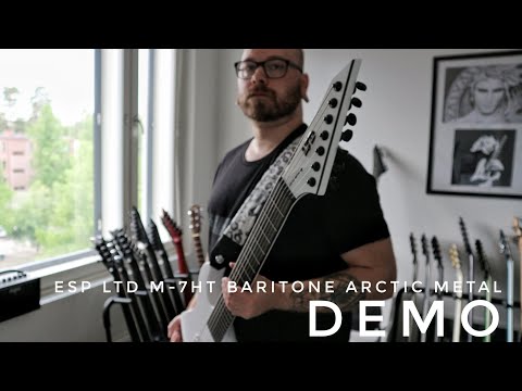 ESP LTD M-7HT Baritone Arctic Metal - DEMO