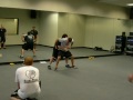 Jarret Waldman shows Krav Maga bearhug defense Jarret Waldman shows Krav Maga bearhug defense