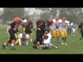 Big Football Hit - Safety hits FB