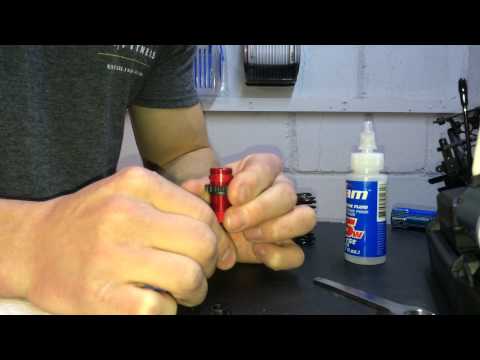 how to fill rc car shocks with oil