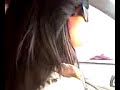 Michelle Villasmil aprendiendo a manejar