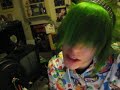 green hair