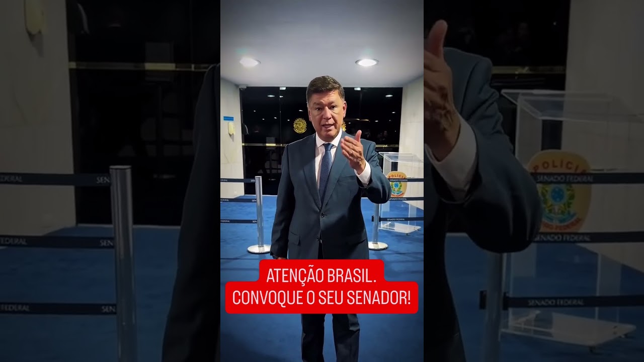 CARLOS VIANA CONVOCA O POVO A CONVOCAREM SEUS SENADORES A RETORNAREM PARA BRASÍLIA