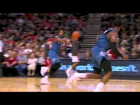 Gerald Wallace steals and dunks on Wizards