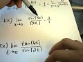 Calculating a Limit Involving sin(x)/x as x approaches zero Calculating a Limit Involving sin(x)/x as x approaches zero