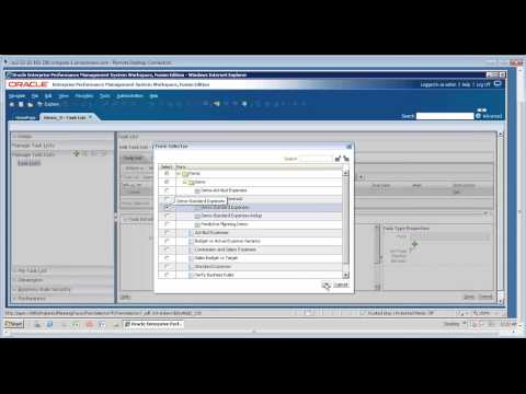 What are Task Lists - An HCG demo of the Oracle Hyperion Planning application