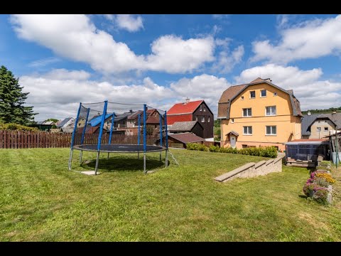 Video Vícegenerační rodinné bydlení s kompletní infrastrukturou a krásnou zahradou v Krušných horách