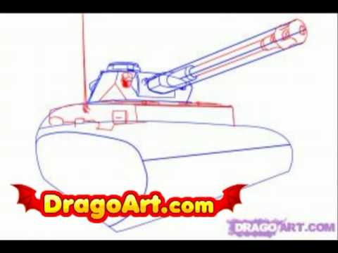 how to draw ww2 tanks