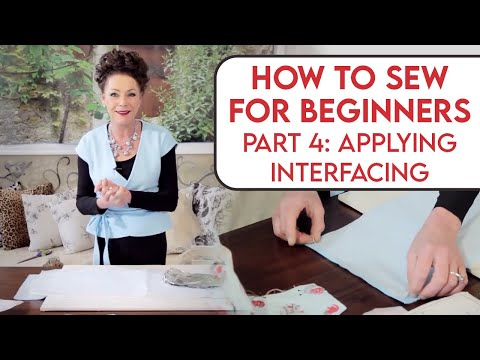 how to attach interfacing