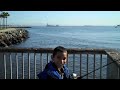 My son Aaron's first Stingray Fishing of the Long Beach Pier