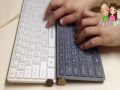 【naso比一比】黑白天使USB巧克力鍵盤/ 黑天使多媒體無線鍵鼠組- YouTube