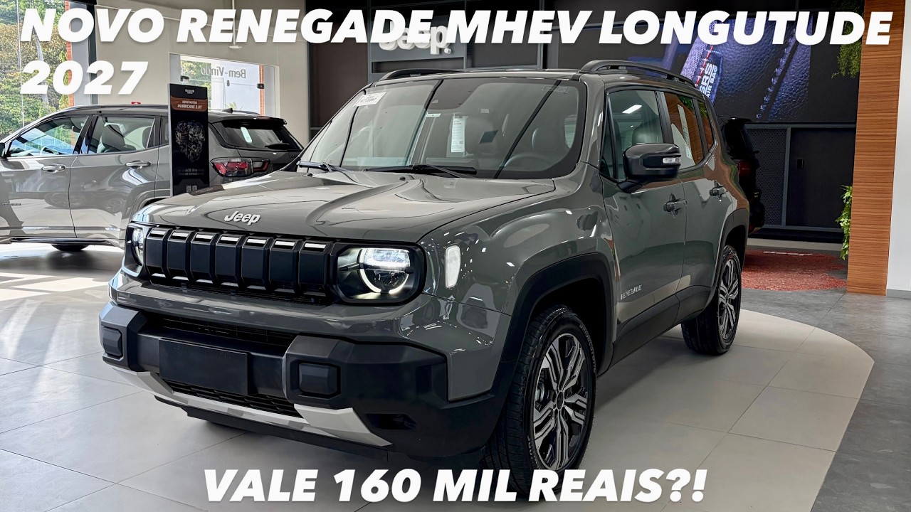 AVALIAÇÃO NOVO JEEP RENEGADE LONGITUDE MHEV 2027 - TUDO QUE VOCÊ PRECISA DE SABER ANTES DE COMPRAR!!