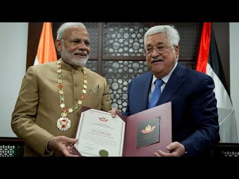 Narendra Modi besucht Mahmud Abbas in Ramallah