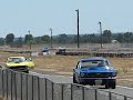 chuck thompson in his 68 dodge dart up agains brent noakes in his 69 dodge dart at the redding drag strip.