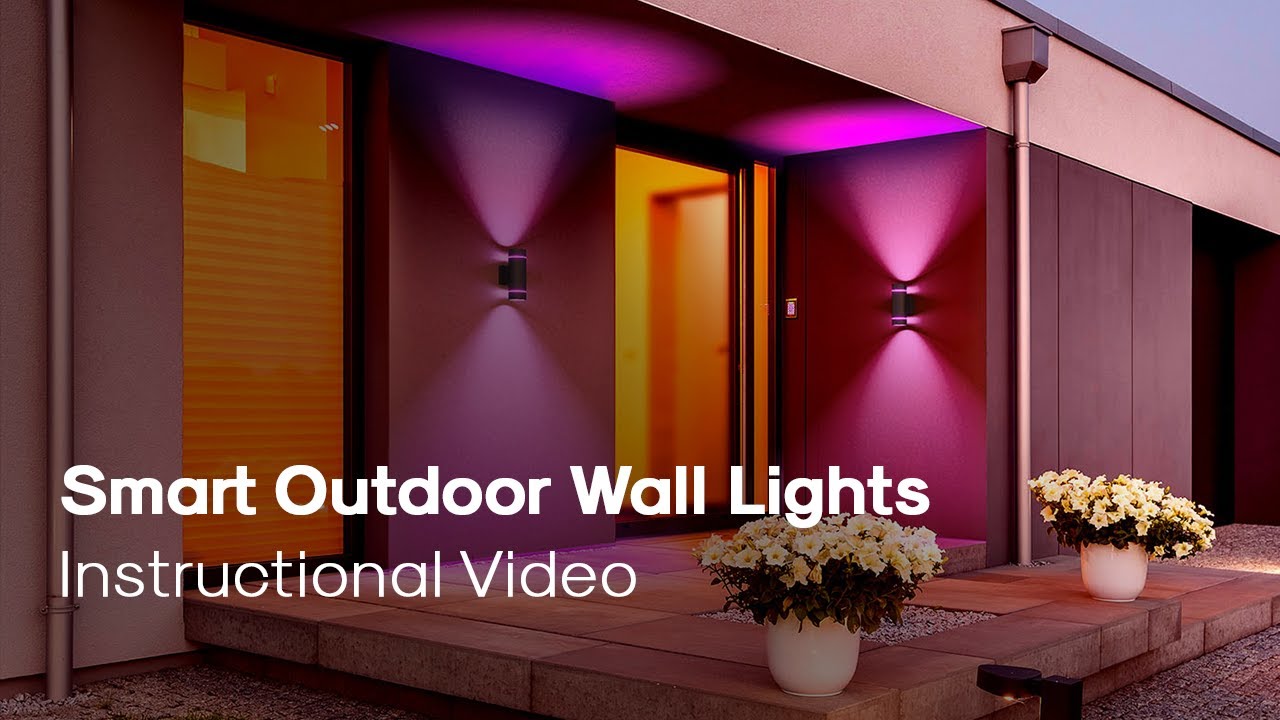 Smart Outdoor Wall Lights - Instructional Video