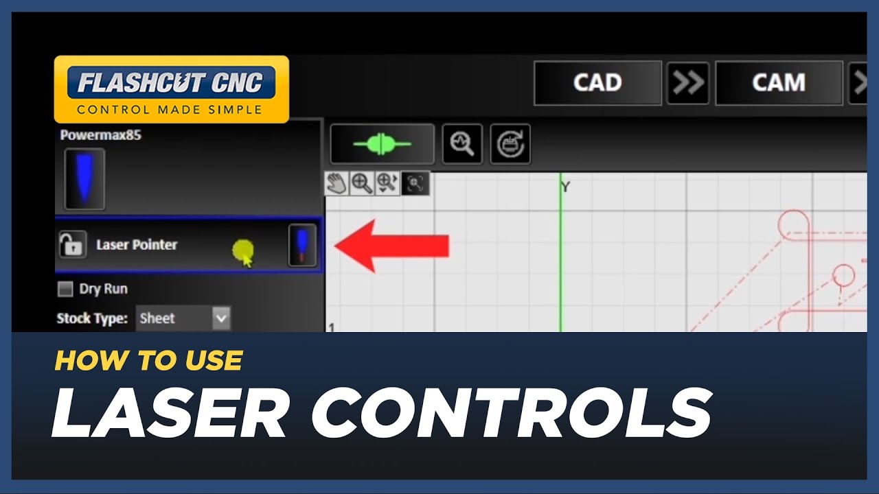 How to Adjust Laser Pointer Controls - FlashCut CAD/CAM/CNC Software