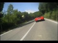 Ducati 1198 high speed chasing a Ferrari in Italy