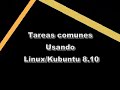 Kubuntu 8.10 Tareas Comunes usando linux