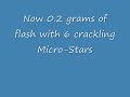 Small tester that had 0.2 grams of Mg/Kno3 Flash and a few crackling Micro-Stars. Full Instructions to make Crackling Micro-Stars pyroguide.com dont pay attention to the following: M80 How to make smoke bomb flash powder black powder gunpowder gun powder anfo explosion explosive acetone...