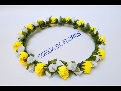 Tutorial: Como fazer coroas de flores :3