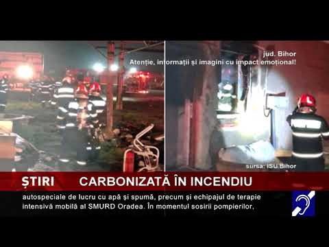 Incendiu violent, în Bihor