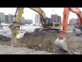 Click here to watch this video Hitachi Zaxis 350LC-5 & Cat 345D L