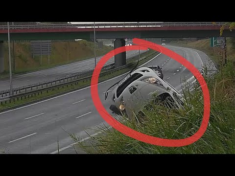 Mokra nawierzchnia i wypadek gotowy. Piruet na „zakręcie mistrzów”