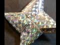 How to make a Shiny Ninja Star Origami Shuriken - 手裏剣折り紙折り方 Estrella